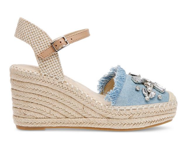 Women's Anne Klein Liberty Wedges in Denim Crystal color