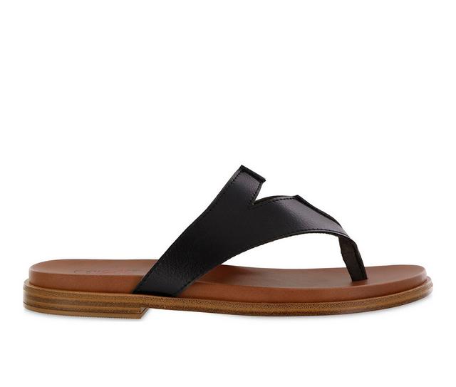 Women's Mia Amore Mayte Flip-Flop Sandals in Black color