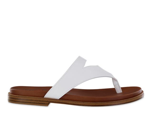 Women's Mia Amore Mayte Flip-Flop Sandals in White color