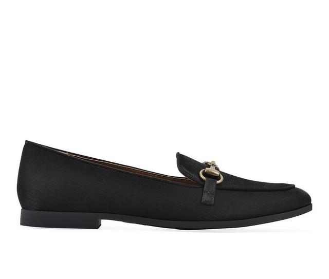 Women's White Mountain Nooks Loafers in Black/Shimmer color