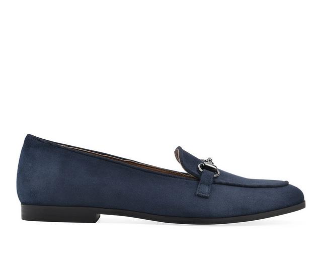 Women's White Mountain Nooks Loafers in Navy color