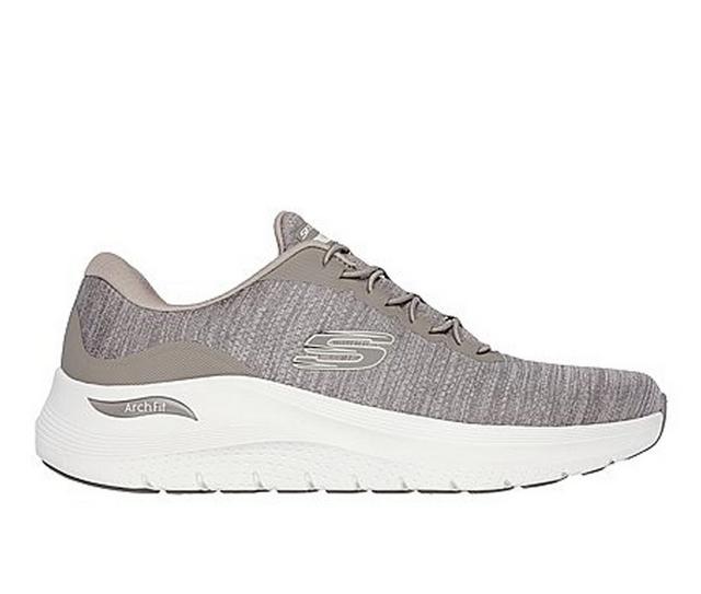 Men's Skechers 232709 Arch Fit 2.0 Running Shoes in Taupe color