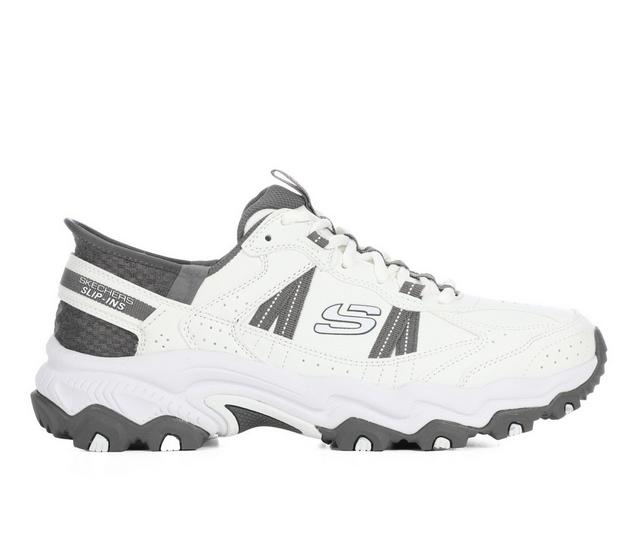 Men's Skechers 237690 Stamina Slip-Ins Sneakers in White/Grey color