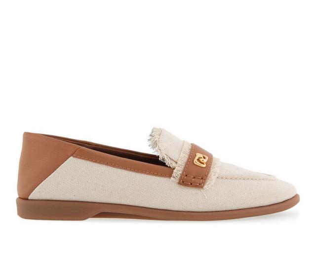 Women's Aerosoles Brik Loafers in Cream Canvas color