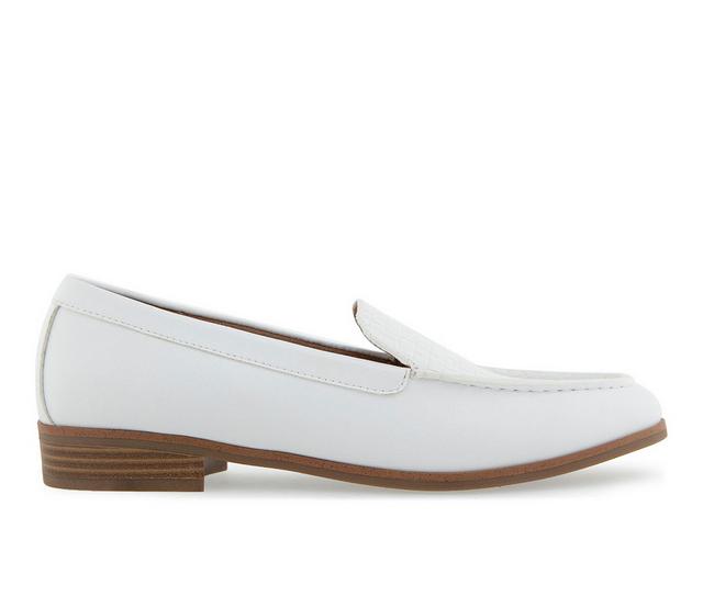 Women's Aerosoles Edna Loafers in White color