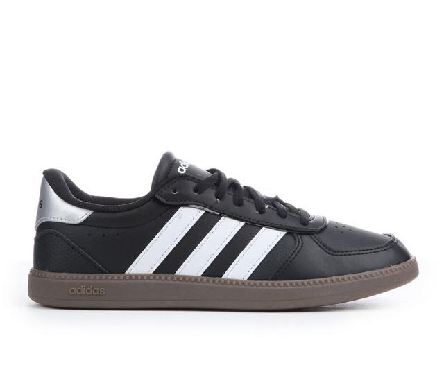 Women's Adidas Breaknet Sleek Flatform Sneakers in Blk/Wht/Gum color