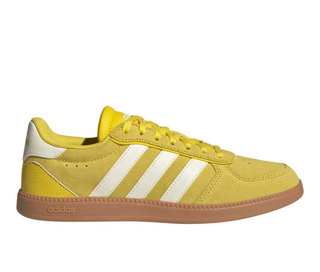 Women's Adidas Breaknet Sleek Flatform Sneakers in Bright Yellow color