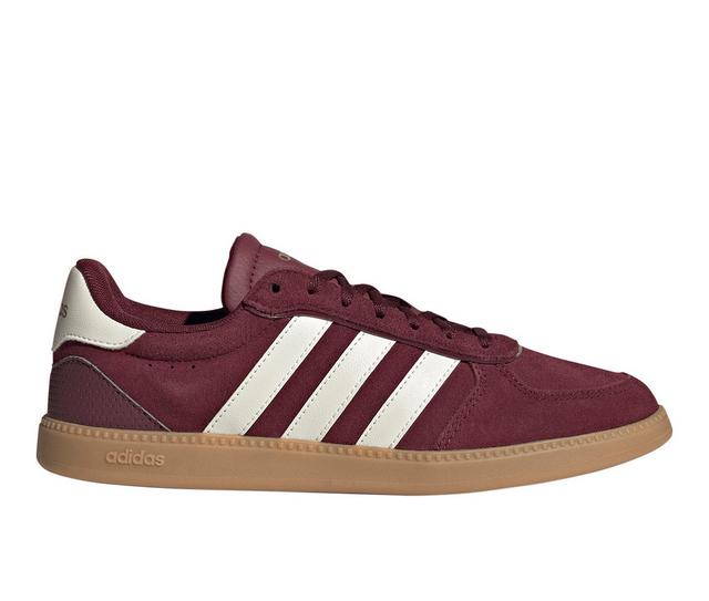 Women's Adidas Breaknet Sleek Flatform Sneakers in Dark Red color