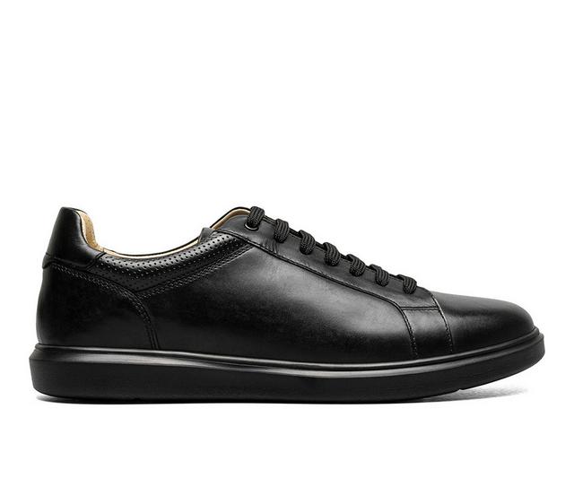 Men's Florsheim Social Lace To Toe Sneaker Casual Oxfords in Black color