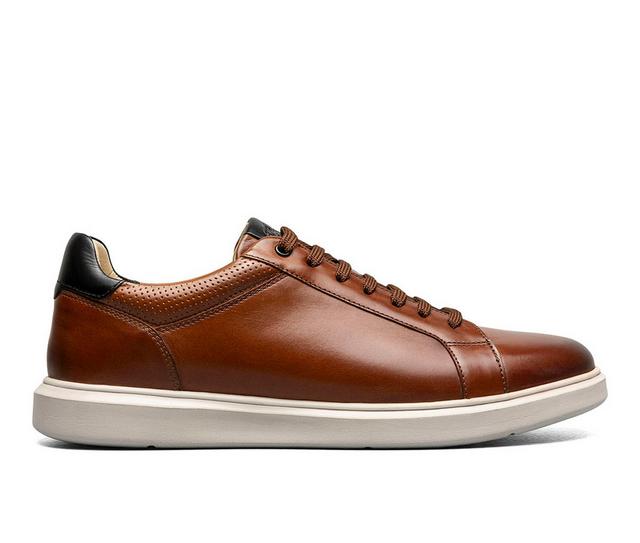 Men's Florsheim Social Lace To Toe Sneaker Casual Oxfords in Cognac/Multi color