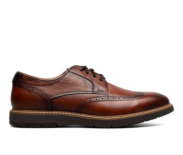 Men's Florsheim Vibe Wingtip Oxford in Cognac color