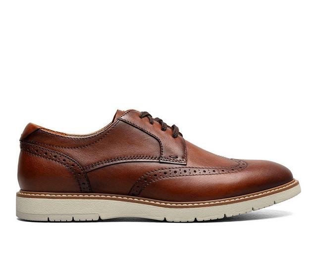 Men's Florsheim Vibe Wingtip Oxford in Cognac Multi color