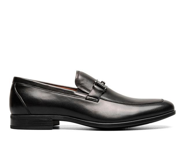 Men's Florsheim Zaffiro Moc Toe Bit Dress Loafers in Black color