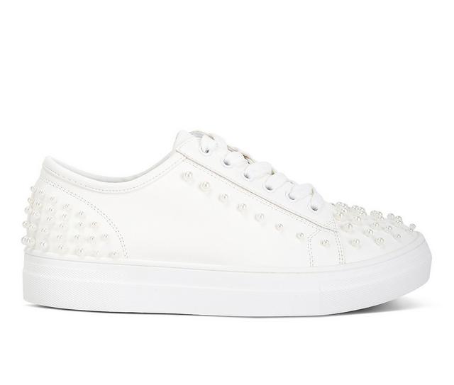 Women's London Rag Pearly Pearl Fashion Sneakers in White color