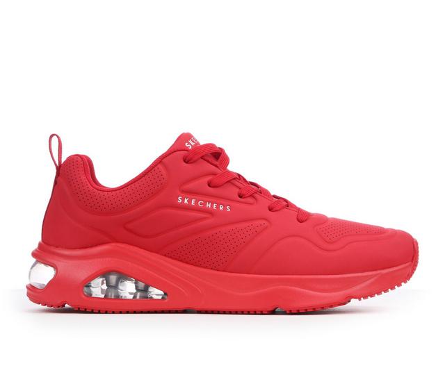Men's Skechers 183090 Tres-Air Uno Casual Sneakers in Red color