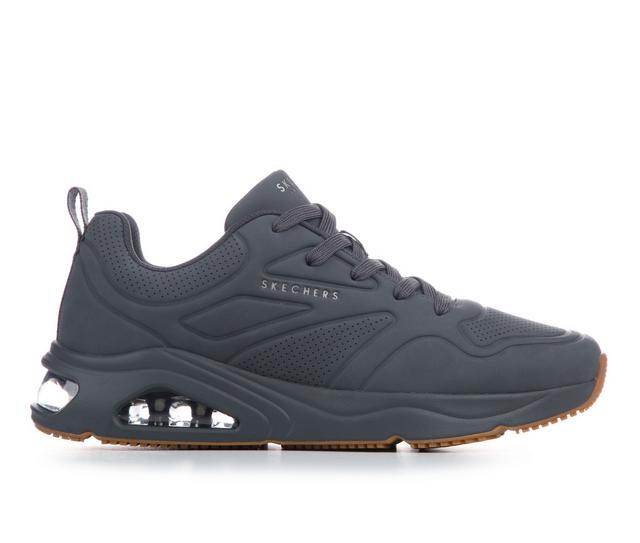 Men's Skechers 183090 Tres-Air Uno Casual Sneakers in Charcoal color