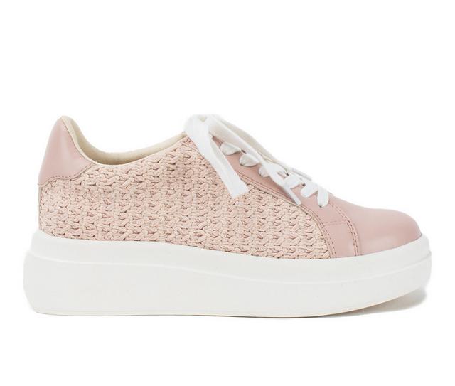 Women's Yellow Box Eldra Platform Sneakers in Blush color