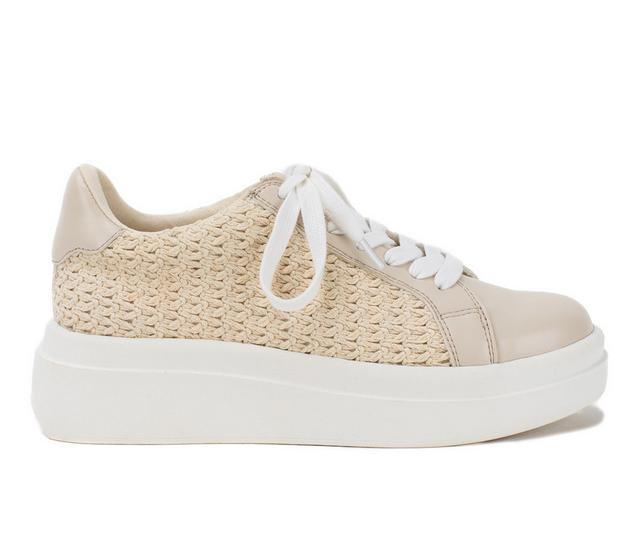 Women's Yellow Box Eldra Platform Sneakers in Sand color