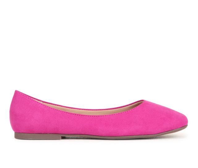 Women's Jellypop Pamela Flats in Fuchsia color