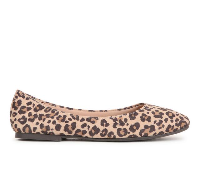 Women's Jellypop Pamela Flats in Leopard color