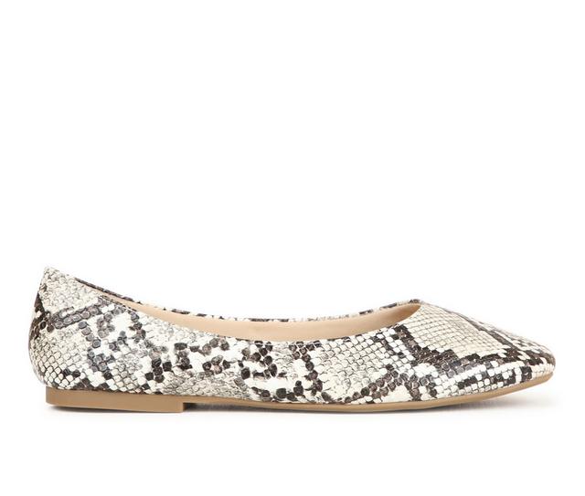 Women's Jellypop Pamela Flats in Snake color