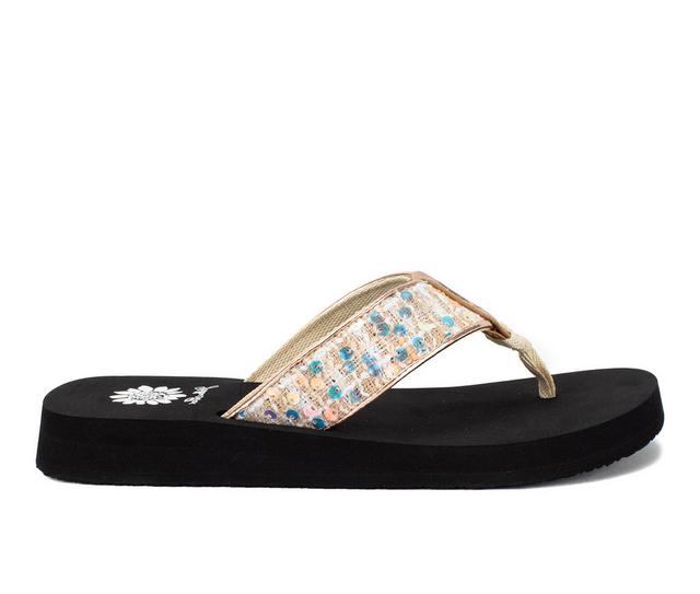Women's Yellow Box Frenda Flip-Flops in Ivory color