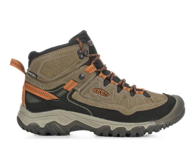 Men's Keen Outdoor Targhee IV Mid Waterproof Hiking Boots in Sea Turtle/Peac color