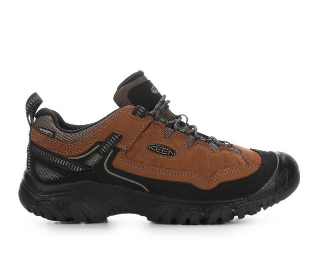 Men's Keen Outdoor Targhee IV Waterproof Hiking Boots in Bison/Black color