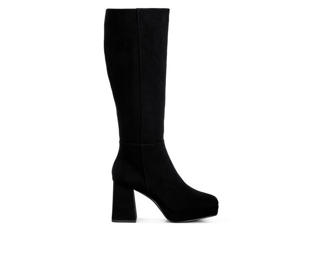 Women's London Rag Ryo Knee High Boots in Black color