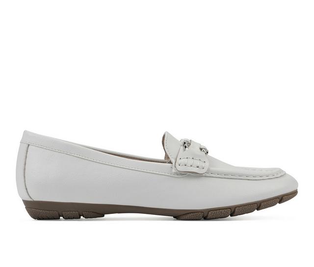 Women's Cliffs by White Mountain Glaring Loafers in White color