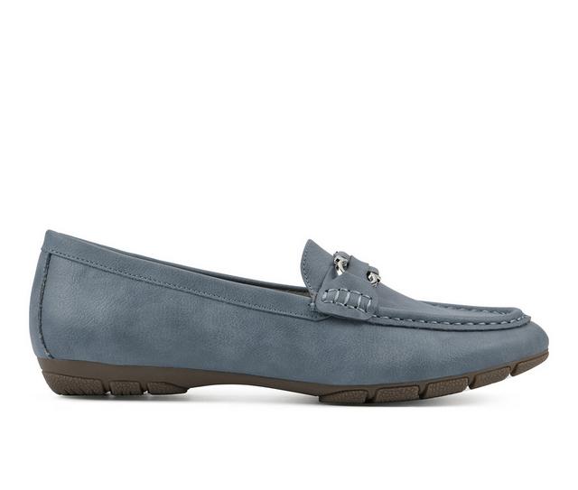 Women's Cliffs by White Mountain Glaring Loafers in Light Blue color