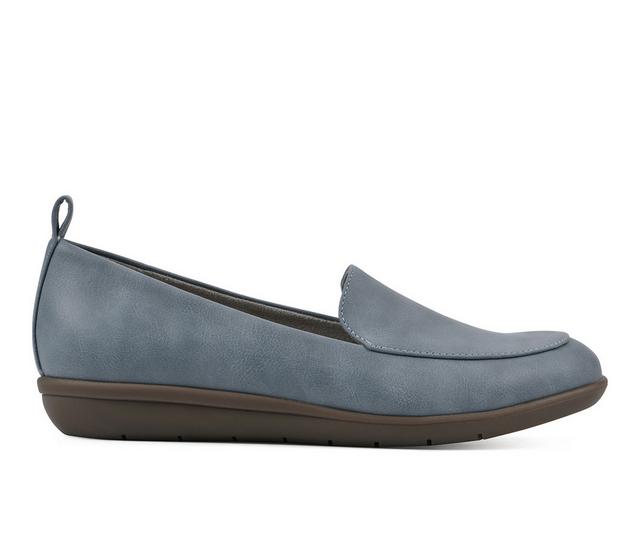 Women's Cliffs by White Mountain Twiggy Loafers in Light Blue color
