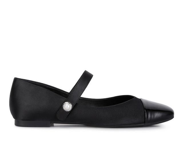 Women's London Rag Albi Flats in Black color
