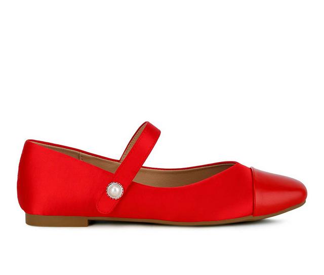 Women's London Rag Albi Flats in Red color