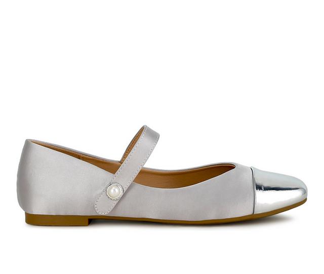 Women's London Rag Albi Flats in Silver color