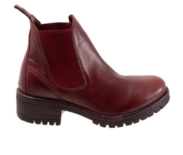 Women's Bueno Florida Chelsea Booties in Bordeaux color