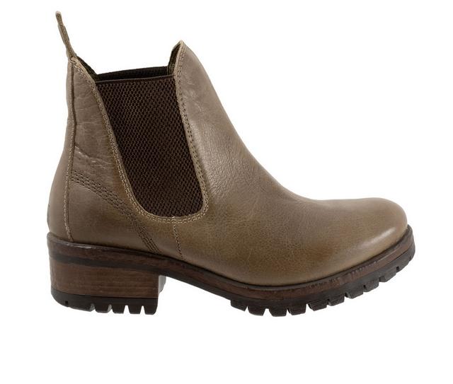 Women's Bueno Florida Chelsea Booties in Moss/Brown color