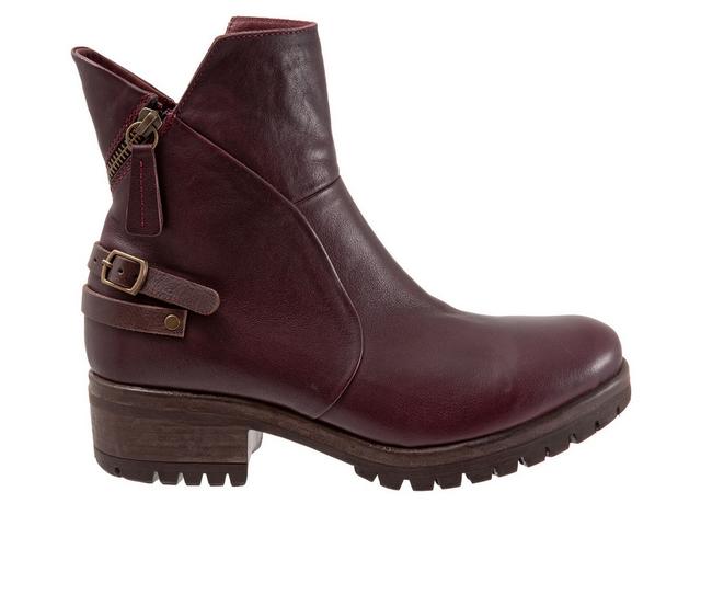 Women's Bueno Fallon Moto Boots in Merlot color