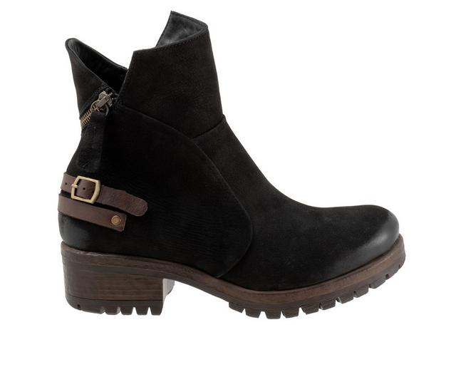 Women's Bueno Fallon Moto Boots in Black Nubuck color