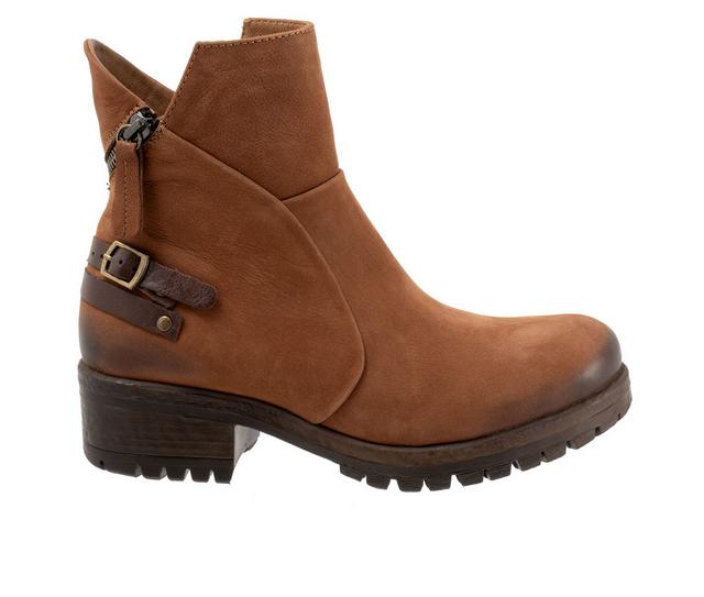 Women's Bueno Fallon Moto Boots in Tobacco Nubuck color