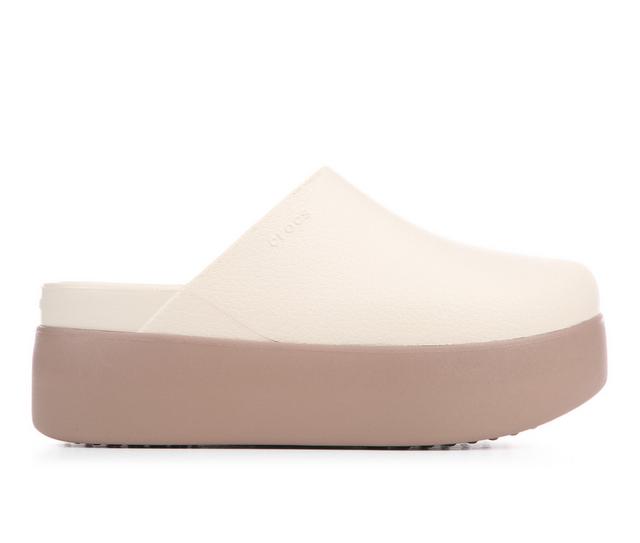 Women's Crocs Dylan Platform Clogs in Frappe/Latte color