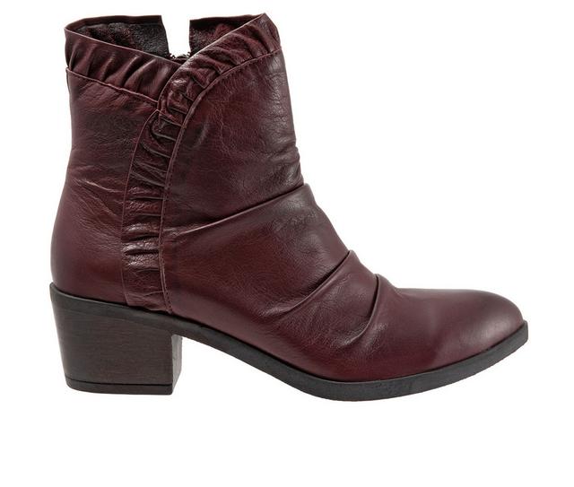 Women's Bueno Connie Booties in Merlot color