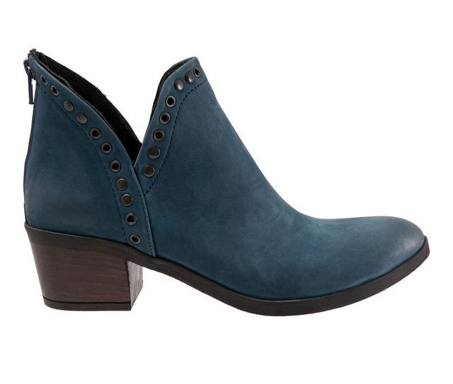 Women's Bueno Cora Booties in Blue Nubuck color