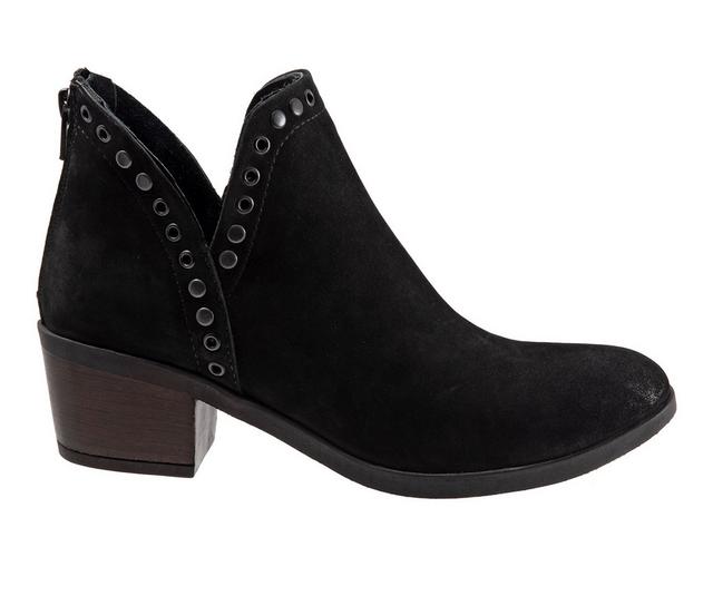 Women's Bueno Cora Booties in Black Nubuck color