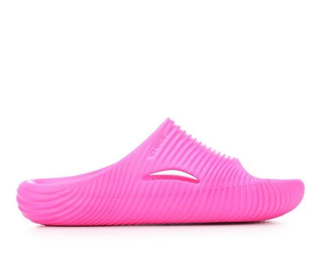 Adults' Crocs Mellow Tide Recovery Slide in Pink Crush color