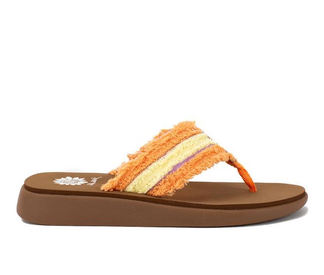Women's Yellow Box Gilbert Flip-Flops in Coral color