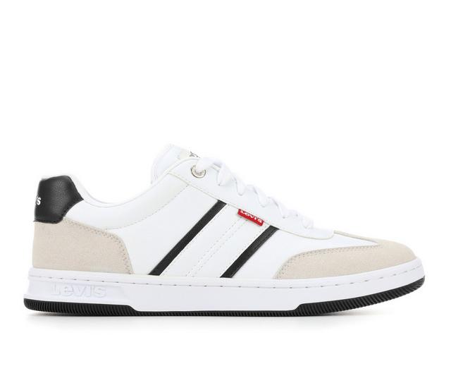 Men's Levis Zane Casual Sneakers in White/Natrl/Blk color