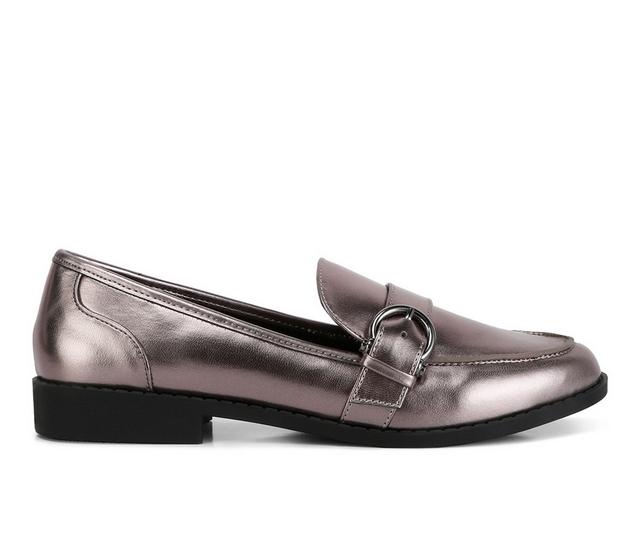 Women's London Rag Haruka Loafers in Pewter color