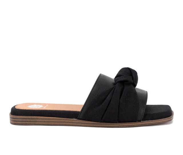 Women's Yellow Box Kimia Sandals in Black color