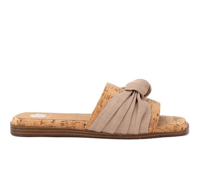 Women's Yellow Box Kimia Sandals in Cork color